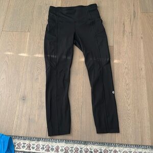 women’s black lululemon pants